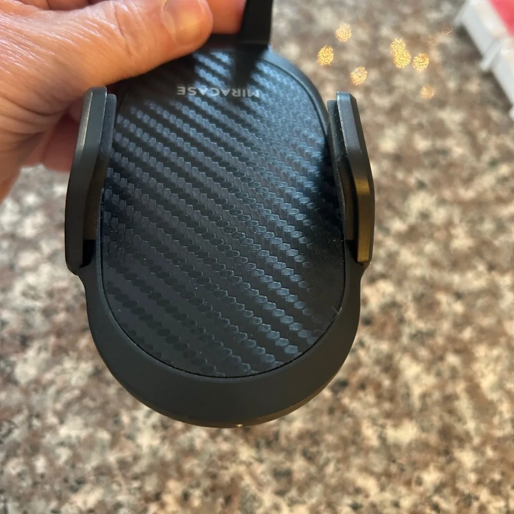 Sleek Black Car Phone Holder